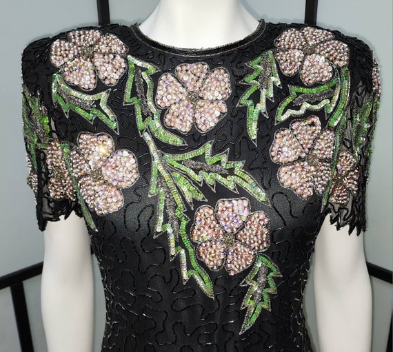 Vintage 90’s sequin strapless pink top