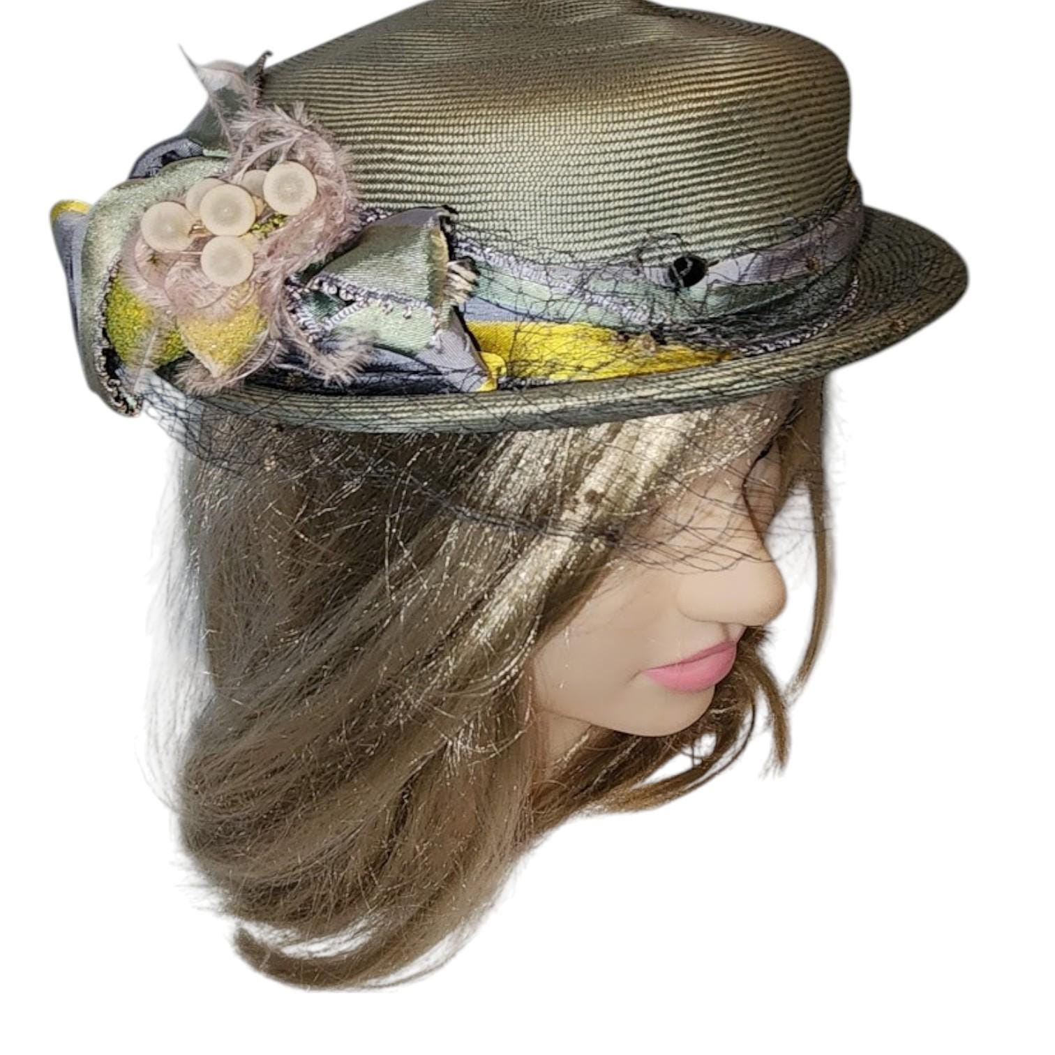 Vintage 1950s Hatnip by Ruth Kamke Berry & Leaf Headband Handcrafted Millinery Ruth Kamke - Etsy main image 3