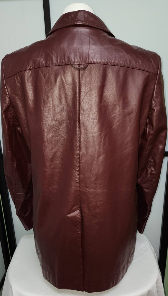 Vintage leather jacket 1970s designer etienne aig… - image 9