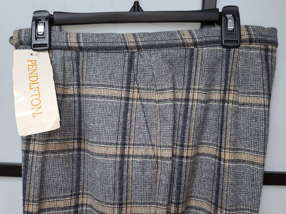 Unworn vintage pendleton pants 1970s gray beige w… - image 4