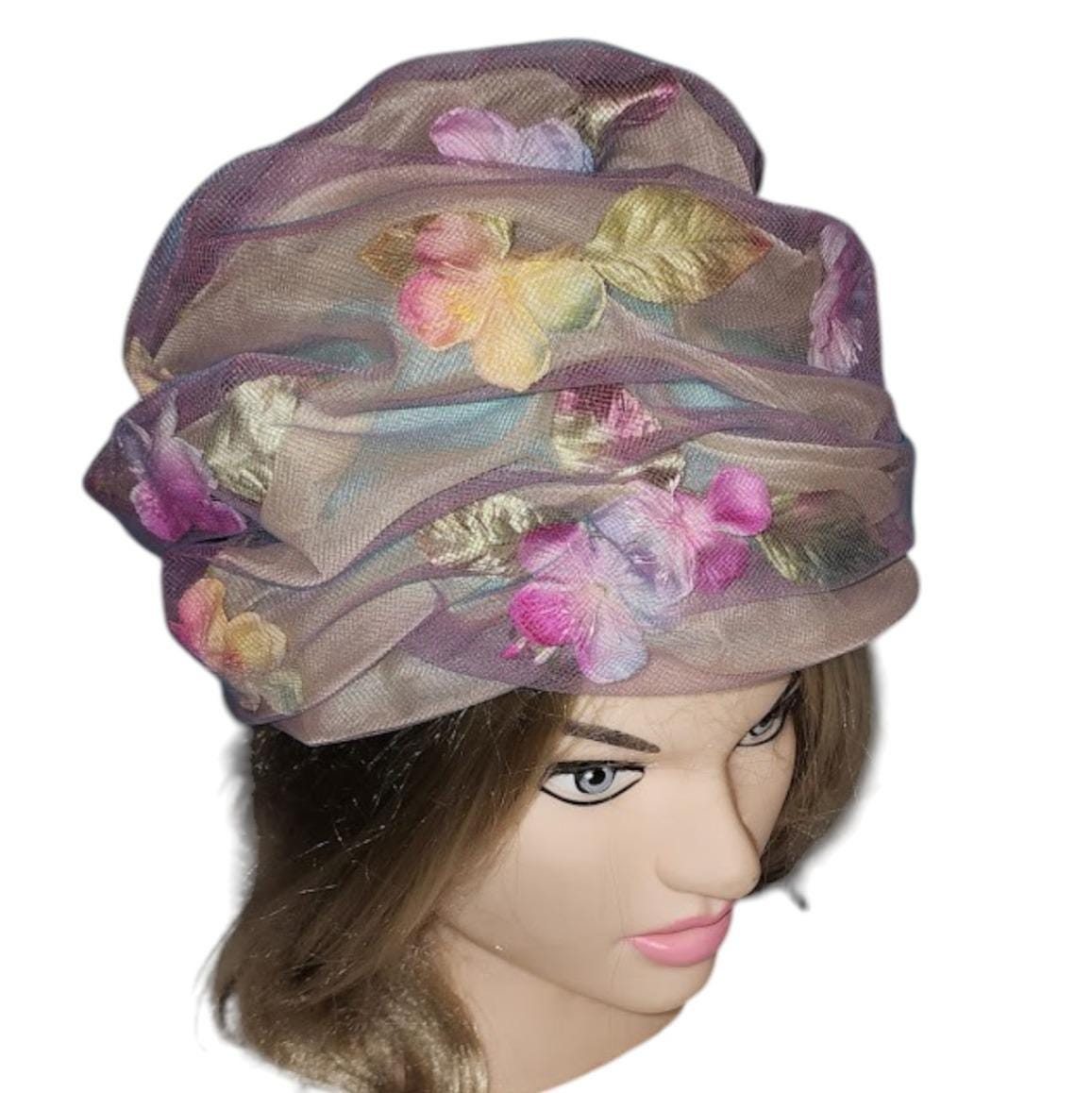 Vintage Christian Dior chapeaux feather hat wig 1960’s? Pink purple Christian Dior Hat Chapeaux - Etsy main image 4