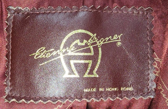 Vintage leather jacket 1970s designer etienne aig… - image 4