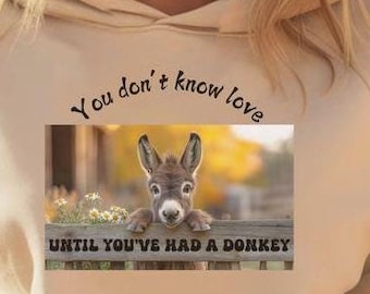Donkey Lover Hoodie: Cozy Long Sleeve Sweatshirt