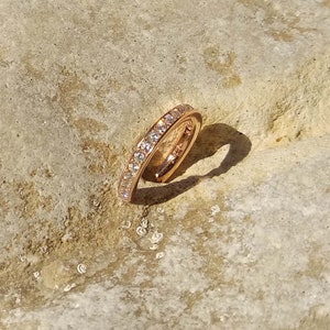 Dainty Zircon Rose Gold Ear Cuff - Delicate No Piercing Earring