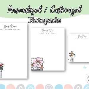 From The Desk Of Men's Notepad, Professional Notepads For Men, Personalized Gift For Men, Your Choice Of Ink Color And Envelope Color, Size 5.5in X