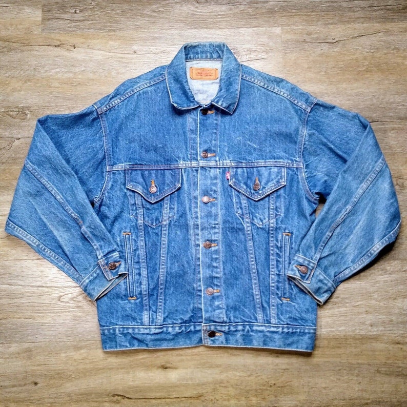 80'S Levi's 70507-0219 denim jacket, denim jacket, made in USA, men's M, vintage /eaa453526