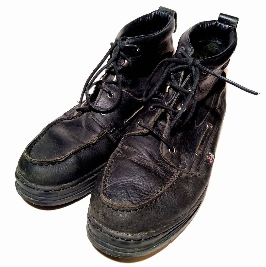 Buy Mens Justin Work Boots Chukka Sz 12M 985 Black Pebbled