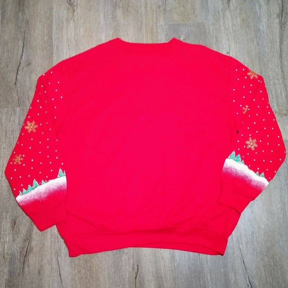 VTG Ugly Christmas Sweater Sweatshirt Womens Holi… - image 3