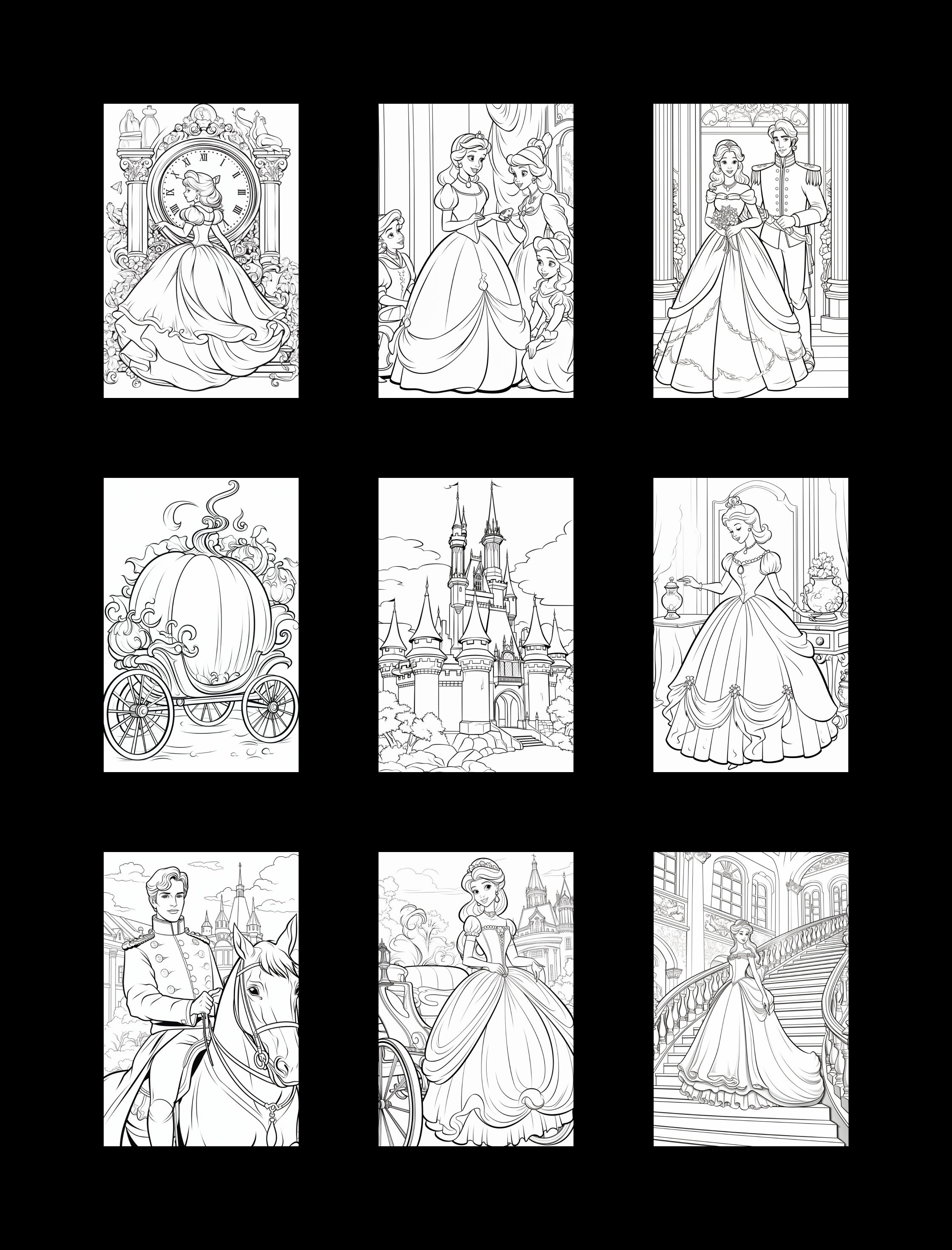 Cinderella Coloring Book Cinderella Coloring Book