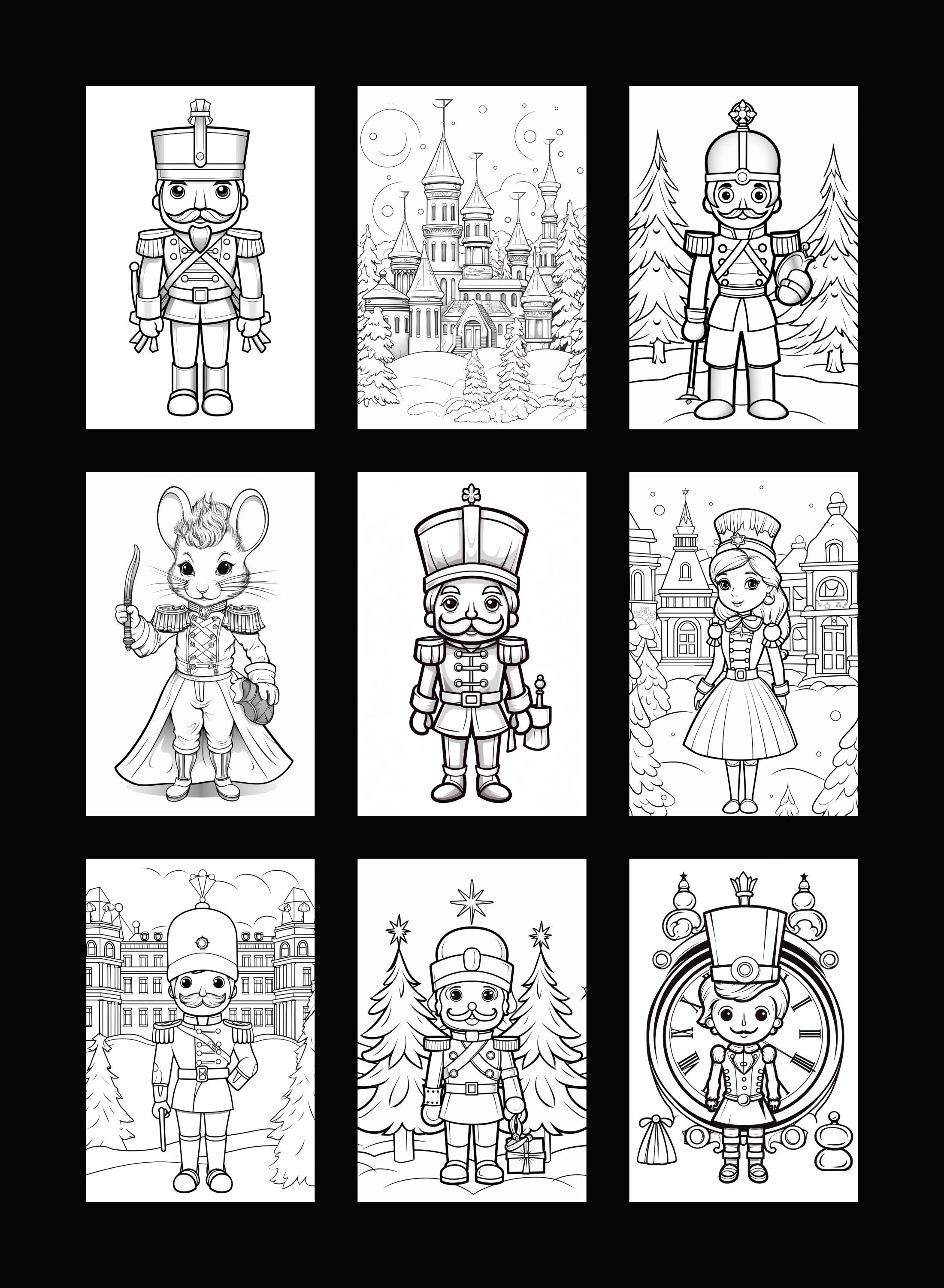 Nutcracker Coloring Book, Simple Coloring Sheet, Book for Kids - Etsy