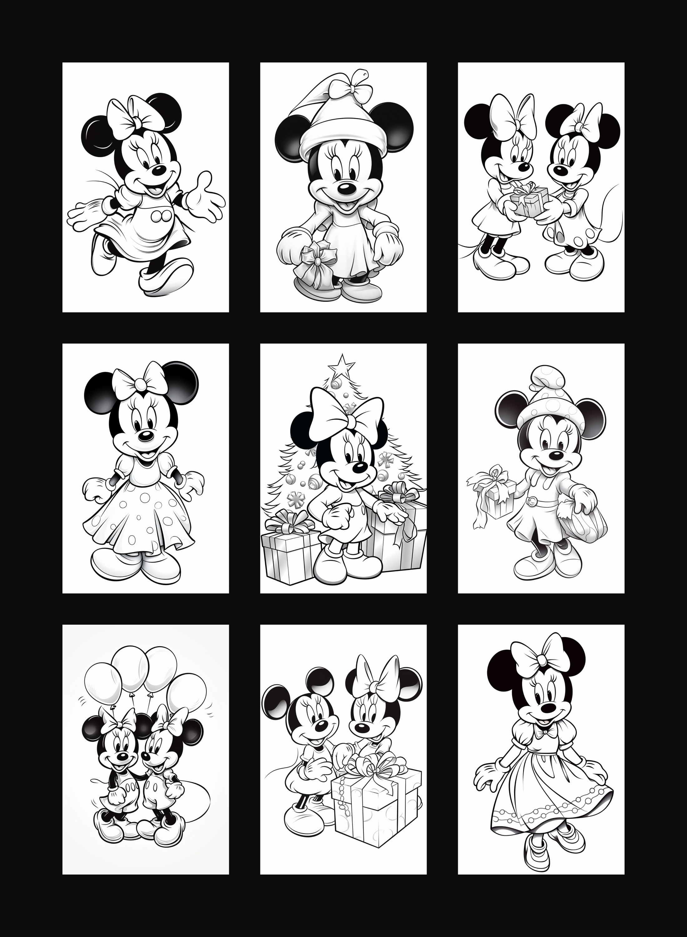Mickey And Minnie Mouse Coloring