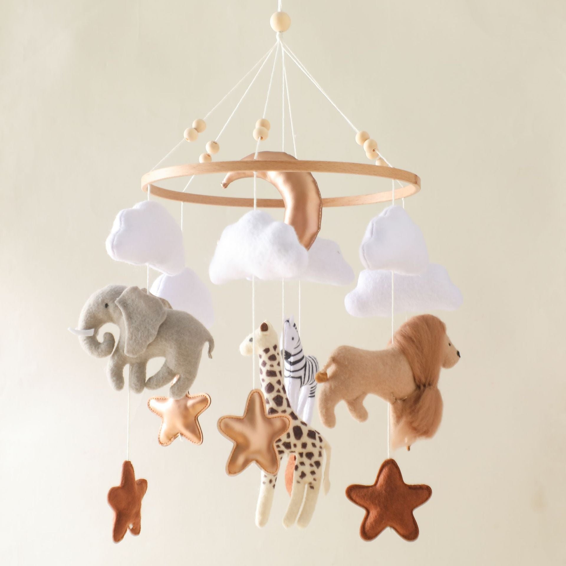 Jouet D'activité Mobile Pour Bébé Pour Lits De Bébé, Carillon Éolien  Suspendu Pour Berceau Simple Feutre Boule Ours Bois Perle Pendentif Cloche  De Lit, Cloche De Lit De Berceau Décoration À Suspendre