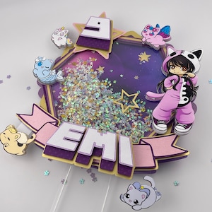 Décoration pour gâteau d'anniversaire Aphmau