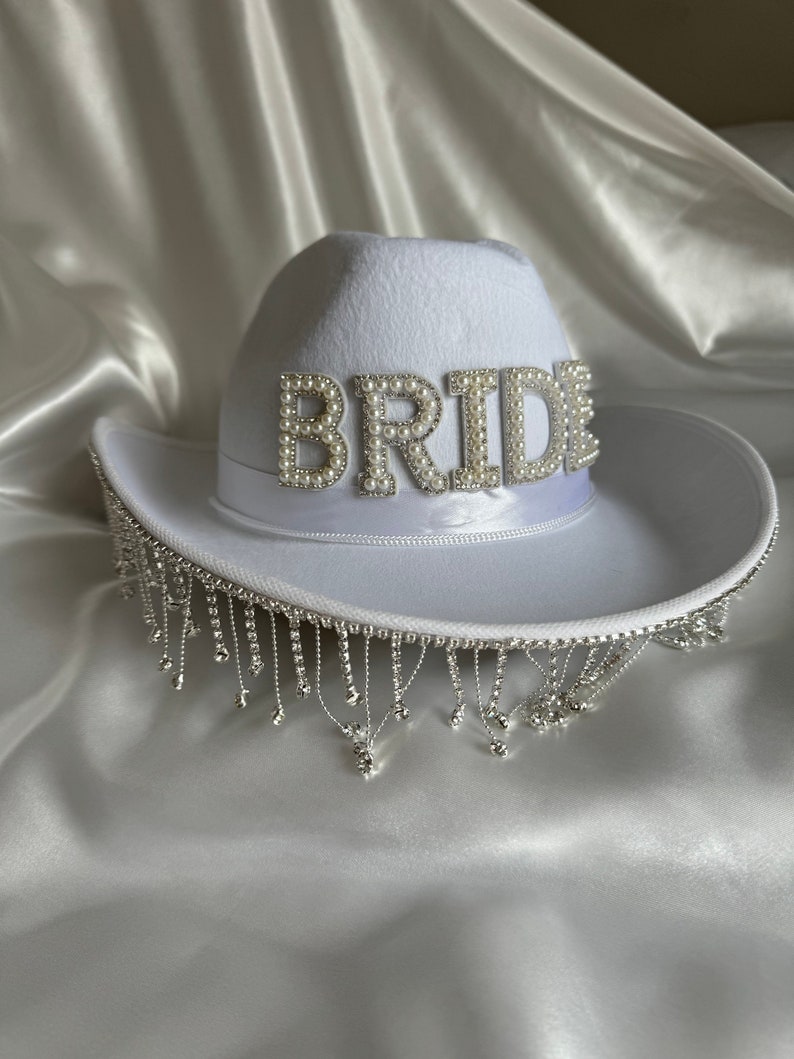 PRE-ORDER ONLY Bridal Cowboy Hat image 2