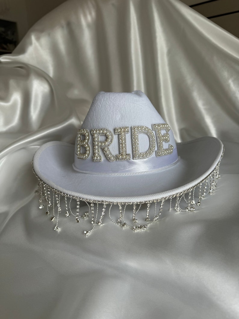 PRE-ORDER ONLY Bridal Cowboy Hat image 6