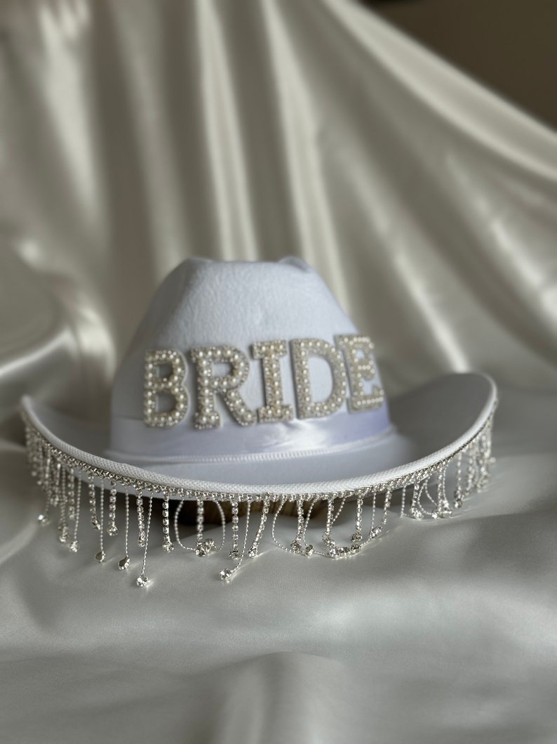 PRE-ORDER ONLY Bridal Cowboy Hat image 4