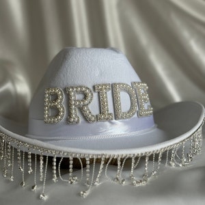 PRE-ORDER ONLY Bridal Cowboy Hat image 1