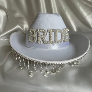 PRE-ORDER ONLY Bridal Cowboy Hat image 3