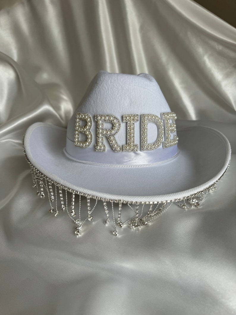 PRE-ORDER ONLY Bridal Cowboy Hat image 3