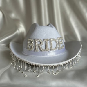 PRE-ORDER ONLY Bridal Cowboy Hat image 5