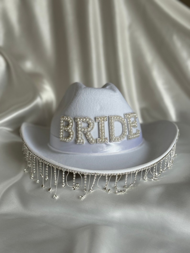 PRE-ORDER ONLY Bridal Cowboy Hat image 5