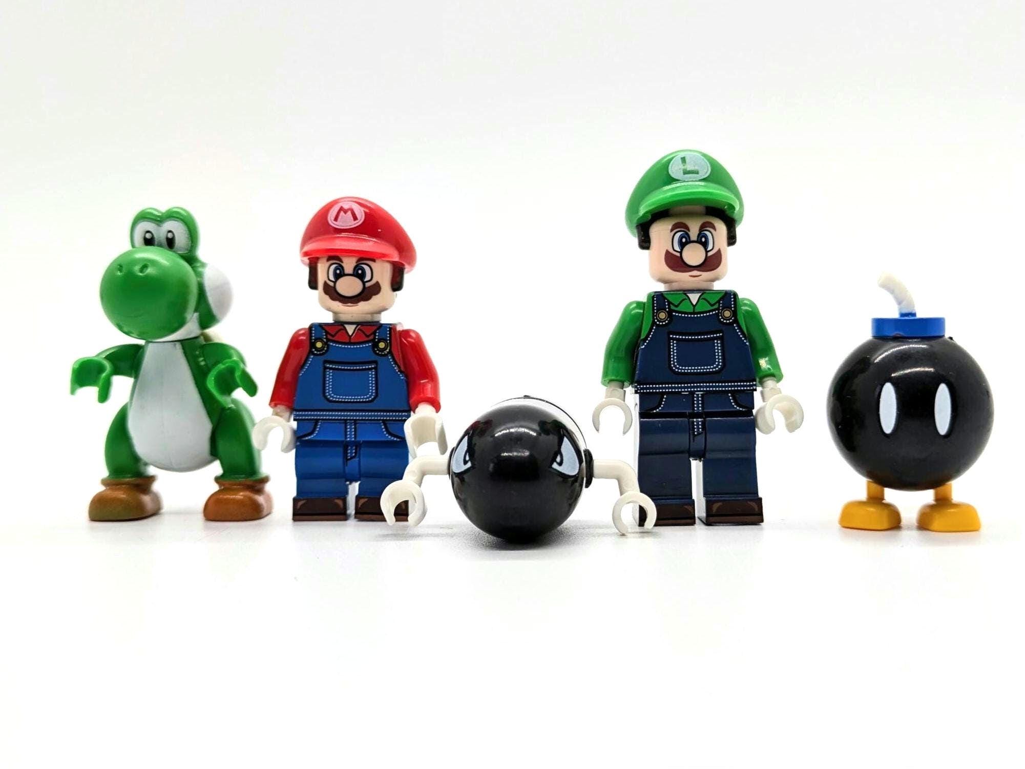 Custom Minifigures Lego Luigi Figure Only Hand Assembled Mario