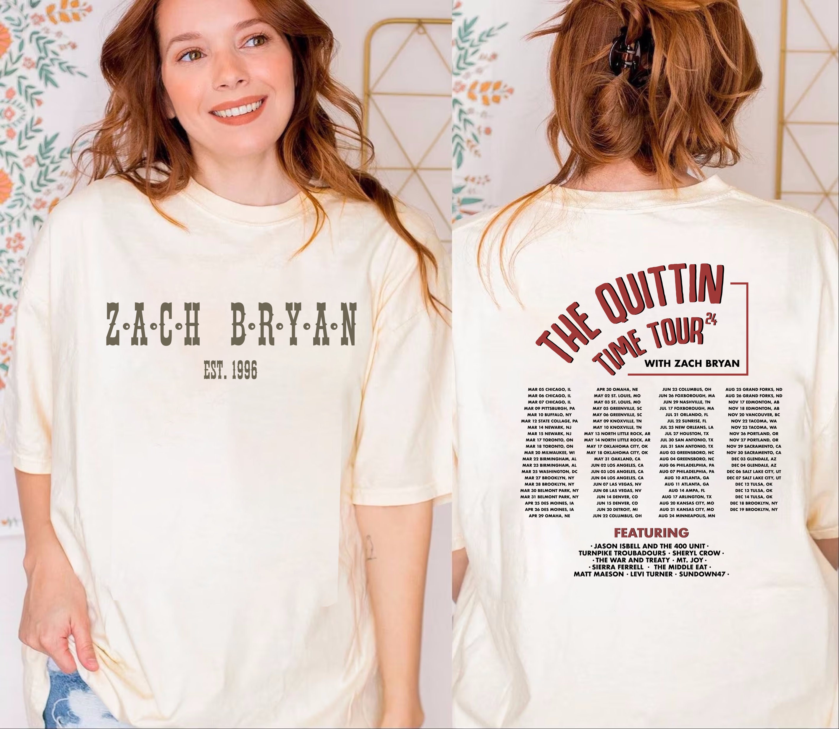 Zach Bryan The Quittin Time Tour 2024 Shirt, Zach Bryan