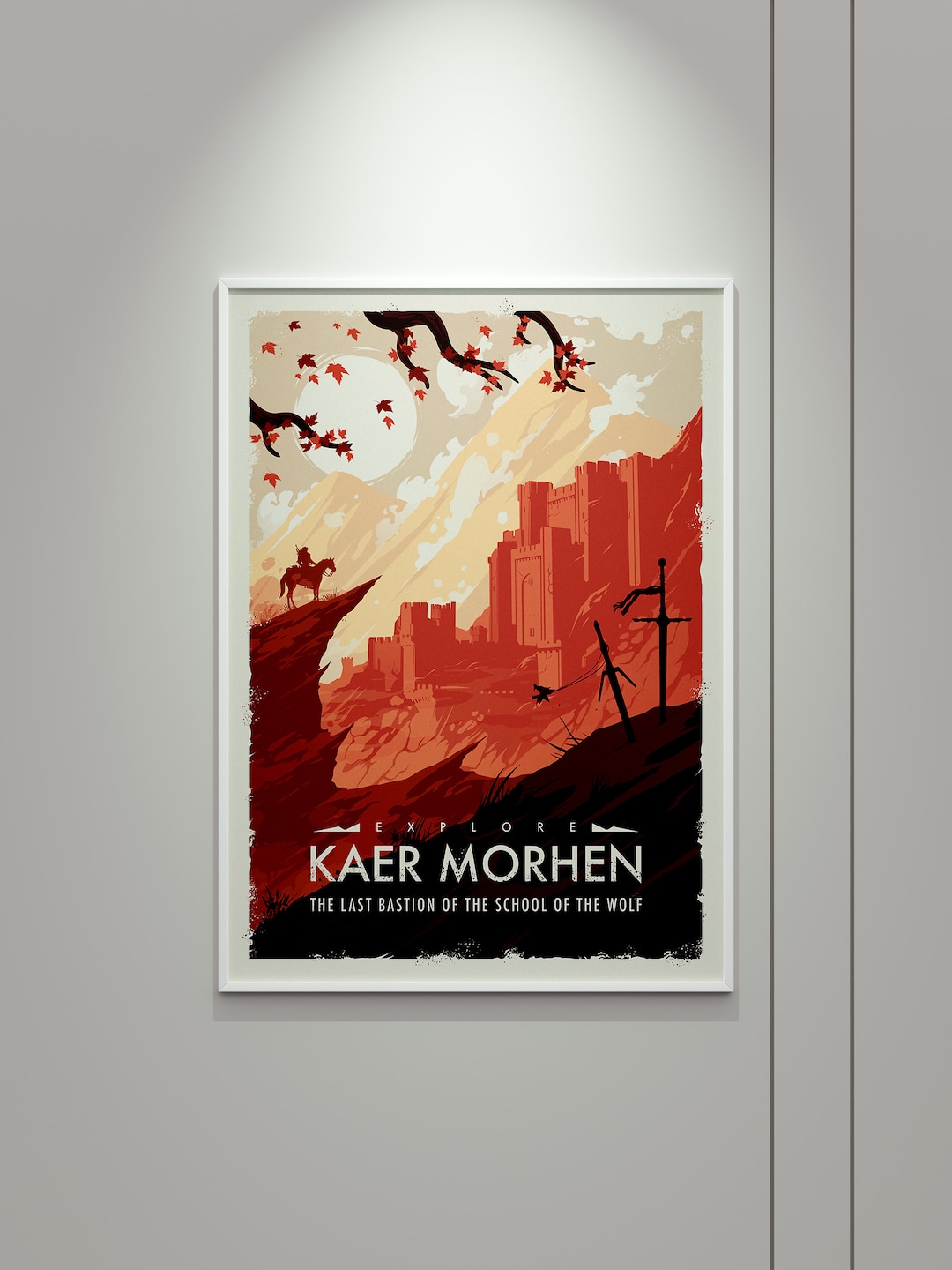 The Witcher Map Poster, the Witcher Map Canvas, the Witcher Map Print
