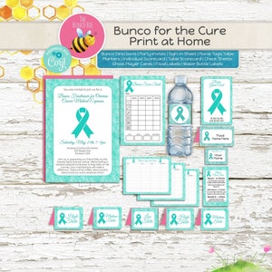 Ovarian Cancer Bunco for the Cure, Print at Home Digital Download