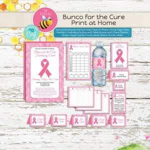 Borstkanker Bunco voor de remedie, print thuis digitale download