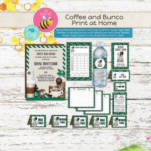 Coffee Bean Bunco, Score Card Download