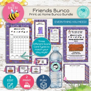 Friends Bunco, Druck zu Hause Digitaler Download
