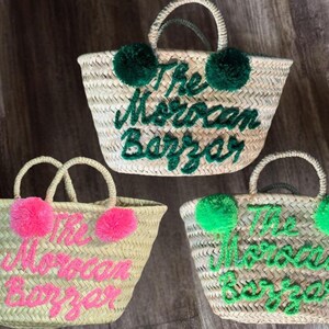 Personalisierter Osterkorb für Kinder - Monogramm Baby Strohtasche - Benutzerdefinierte Hochzeits-, Strand- & Markttasche - Junggesellinnenabschied