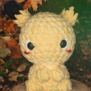 Amigurumi Electric Mouse Plushie: Made-to-Order | Handmade Crochet Kawaii Plush