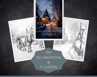 Christmas Coloring Book: 150 Winter Scenes for Adults (PDF)