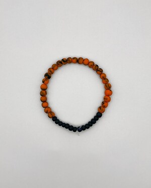 Kit De Perles Pour Bracelets Halloween - Perles Citrouille, Araignée, Cordon élastique, Ciseaux - Pour Création Bijoux Festifs