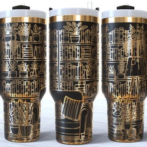 Buch SVG Wrap 40 Unzen Becher, nur noch ein Kapitel Wrap SVG, Buchliebhaber Tumbler Design für Lasergravur Full Wrap, literarischer digitaler Download
