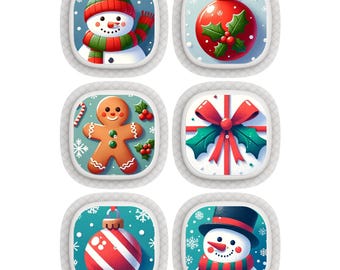 6er Set Simplera Sync Sensor Sticker - X-Mas