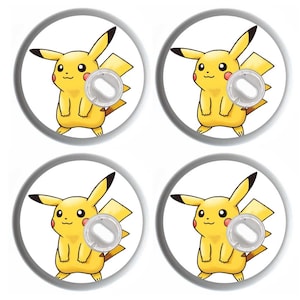 100pcs -Autocollants pokémon, 100 pièces, Kawaii, Pikachu, Stikers