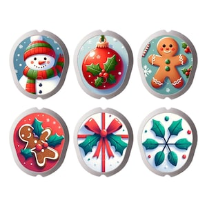 Set of 6 Dexcom G7 Sensor Stickers - XMAS