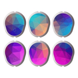 Set of 6 Dexcom G7 Sensor Stickers - Colors