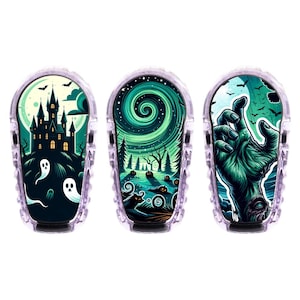 Set of 3 Dexcom G6 Transmitter Stickers - Halloween