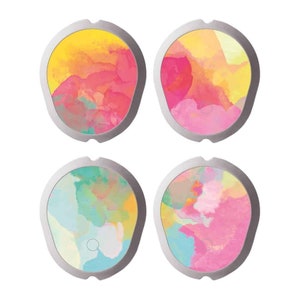 4er Set Dexcom G7 Sensor Sticker - Aquarell