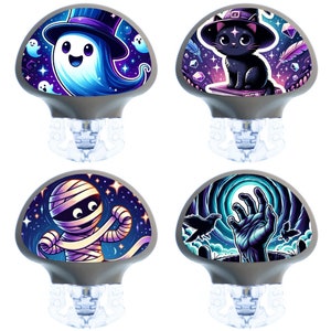 Set of 4 Enlite Guardian Transmitter Stickers - Halloween