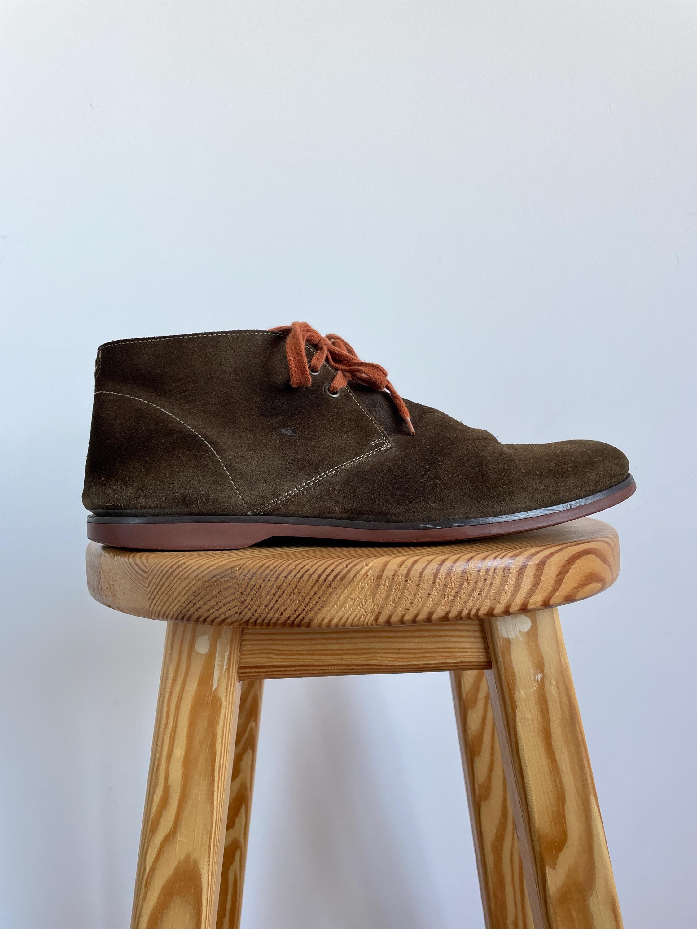 John Varvatos Burnt Orange Suede Boots Men main image 3