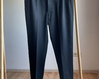 Vintage 1940s French Cotton Pique Black and Grey Buckle Back Vintage 1940s French Cotton Pique Black and Grey Buckle Back