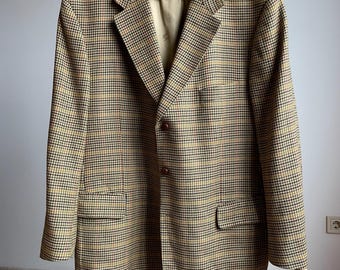 Vintage 90s Burberrys Double Breasted Wool Mohair Blazer Designer