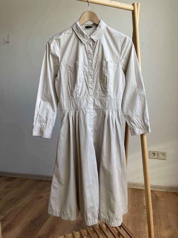 Club Monaco 3/4 Sleeves Cotton Midi Shirt Dress Size 4 - Etsy Canada