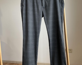 Polo Ralph Lauren Stretch Slim Fit Plaid Dress Trousers Size 36x32