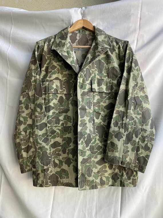ジャケット・アウター 40's US ARMY Duck Hunter Camo Jacket HBT WWII US Army M-43 Duck Hunter Camo HBT Reproduction Jacket Size M